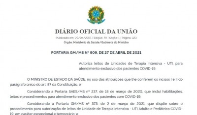Palotina - Habilitação dos leitos de UTI Covid pelo Ministério da Saúde