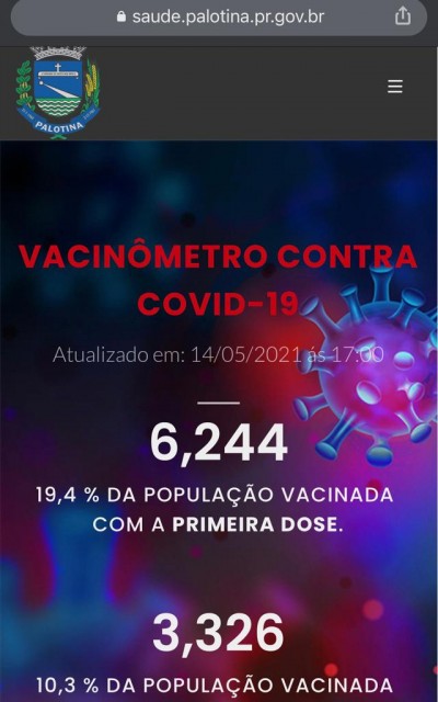 Prefeitura de Palotina disponibiliza página web específica para divulgação e transparência dos atos, dados e índices relacionados à vacinação – Covid-19