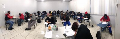 ocorreu no último dia 24 a primeira inscrição do ano para o curso de eletricidade predial 