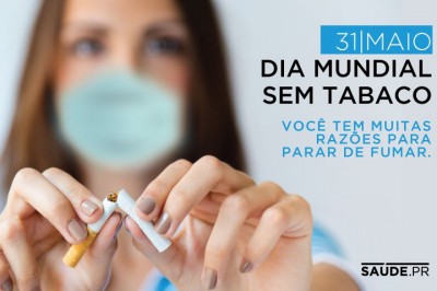 No Dia Mundial sem Tabaco, Saúde alerta sobre riscos do fumo na pandemia