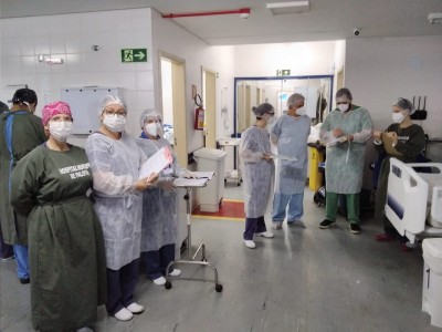 Prefeito realiza visita com equipe multidisciplinar na UTI do Hospital Municipal de Palotina