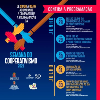 Semana do Cooperativismo teve início nesta segunda-feira (28)