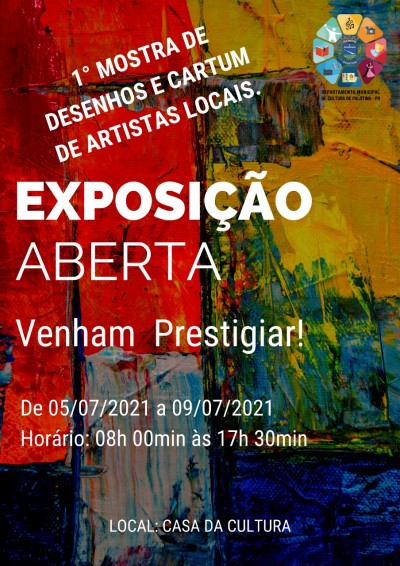 Nesta segunda-feira iniciou a primeira Mostra de Desenhos e Cartum de Artistas Locais em Palotina
