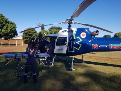 Bebê de Palotina transportado pelo  Consamu tem significativa melhora