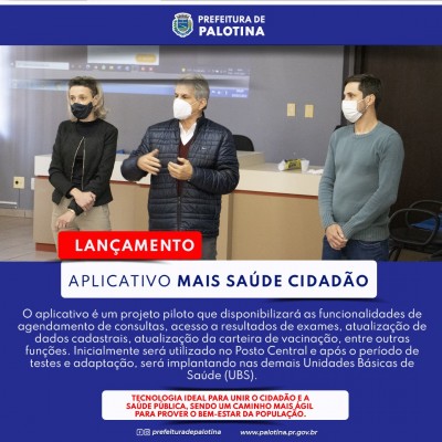 Palotina  - Aplicativo Mais Saúde Cidadão entenda como funciona