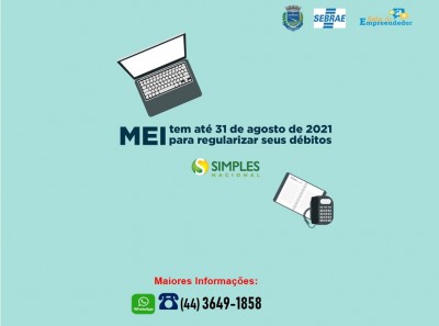Palotina: MEI tem até 31 de agosto de 2021 para regularizar seus débitos.