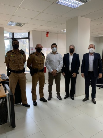 Prefeito de Palotina, Luiz Ernesto de Giacometti esteve no Palácio das Araucárias