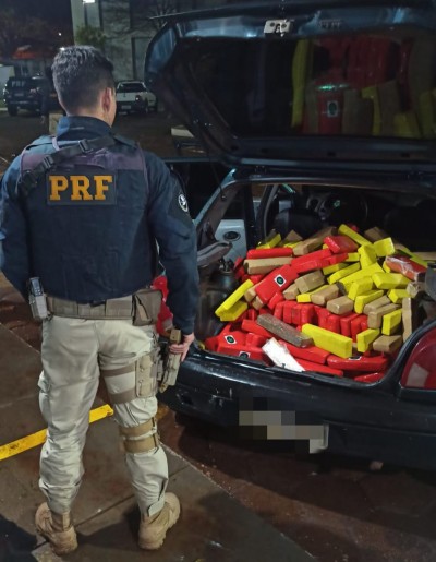 PRF apreende 165 kg de maconha em Santa Tereza D'oeste