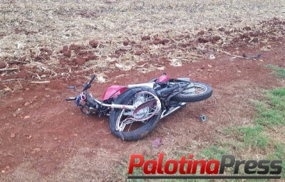 Palotina: Motociclista fica gravemente ferido em acidente na PR-364