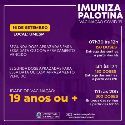 COVID-19: Palotinenses a partir dos 19 anos serão vacinados nesta quinta-feira