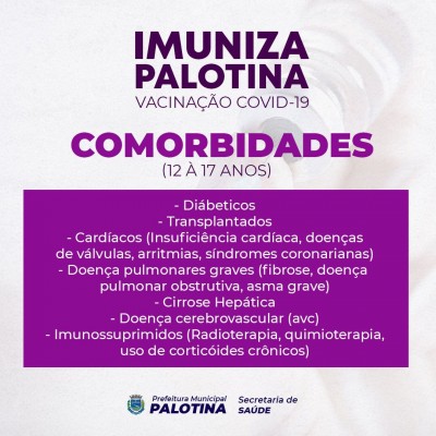 CORONAVÍRUS: Palotina vai iniciar a aplicação da 3ª dose da vacina da covid