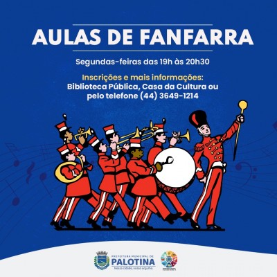 CULTURA- Palotina abre inscrição para Fanfarra Municipal