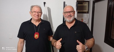 Vereador, Sargento Sidney Alegre, visita delegado Pedro Lucena para tratar de assuntos relacionados a segurança do município.   