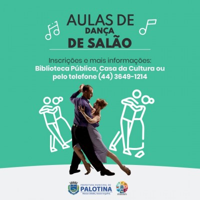 DEPARTAMENTO DE CULTURA- Aulas de Dança de Salão terá início no próximo dia 20/03