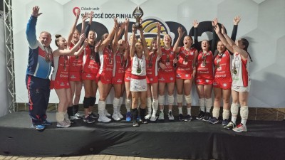 CAMPEONATO DE VOLEIBOL- Equipe Palotinense consagra-se campeã na Categoria Bronze