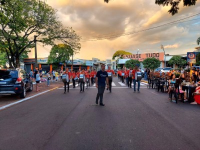 Fanfarra de Palotina abre programação de fim de ano