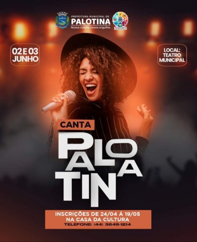 Festival Canta Palotina será realizado em junho