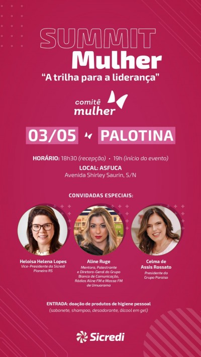 Sicredi Vale do Piquiri Abcd PR/SP realiza Summit Mulher