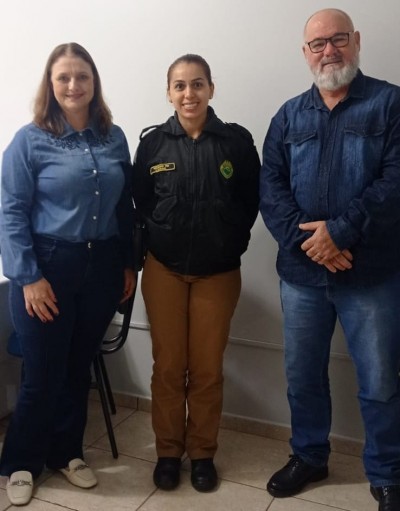 Vereador Sgt Sidney Alegre visita secretaria de Educação em busca do desenvolvimento do Proerd em Palotina.