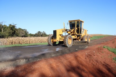 Prefeitura de Palotina e Itaipu Binacional investem em pavimentação asfáltica na Linha Madrugada