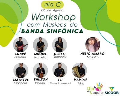 Músicos da Banda Sinfônica vão participar de workshop