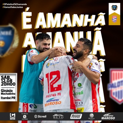 Palotina Futsal fora de casa, enfrentará itambe fc na noite de amanha sábado (12/08)