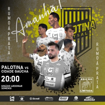 Palotina Futsal, enfrentará esporte clube cg na noite de amanhã 19/08(sábado)