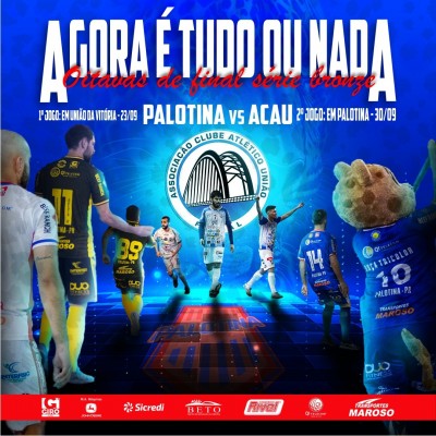 Palotina Futsal está nas oitavas de final e jogará contra ACAU futsal