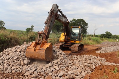 Prefeitura de Palotina investe na melhoria da estrada Vereador Lourival Gabriel