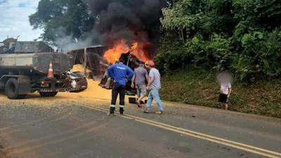 Acidente na PR 483 em Francisco Beltrão deixa mortos e feridos