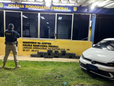 Mais de meia tonelada de maconha é apreendida pela PRF em Guarapuava/PR