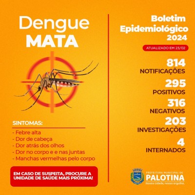 Dengue: Prefeitura de Palotina decreta Situação de Emergência