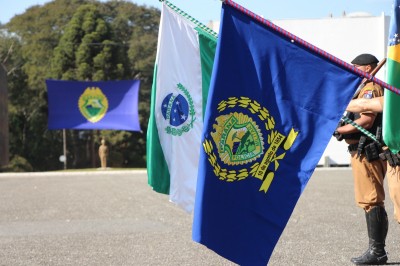 Solenidade militar celebra os 170 anos da Polícia Militar do Paraná reunindo autoridades e a comunidade