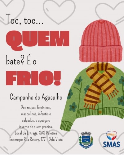 Assistência Social de Palotina lança Campanha do Agasalho 2025