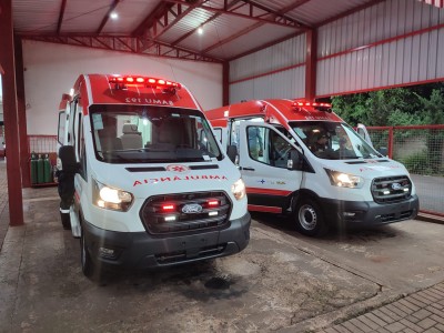 Base do SAMU de Palotina é reforçada com duas novas ambulâncias