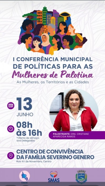Conferência Municipal dos Direitos da Mulher acontece nesta sexta-feira