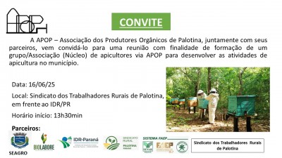 Reunião com apicultores acontece hoje para debater criação de núcleo em Palotina
