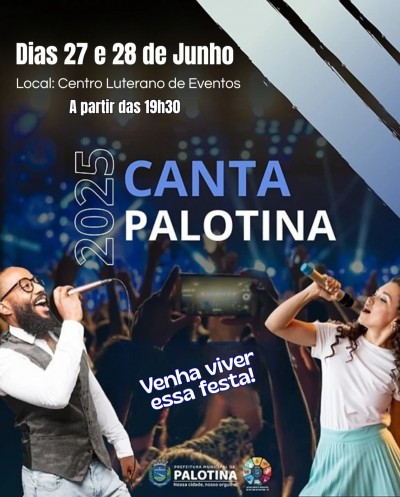 Festival Canta Palotina acontece nos dias 27 e 28 de junho