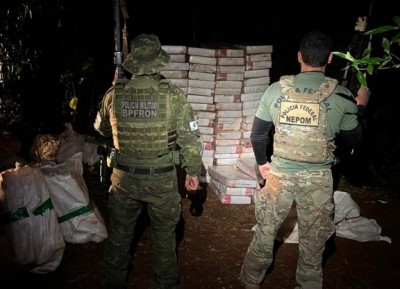 PF e BPFRON apreendem mais de 4.089 kg de maconha em Terra Roxa/PR