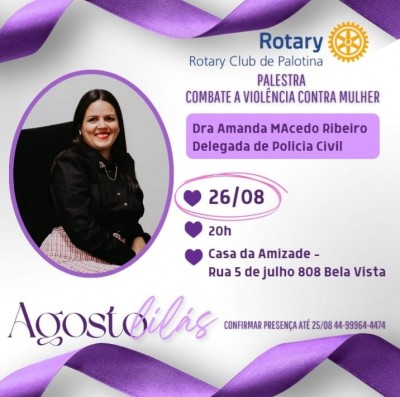 Palotina promove palestras do sobre a Lei Maria da Penha e o combate à violência contra a mulher