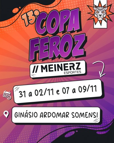 13ª Copa Feroz de Futsal começa dia 31 em Palotina