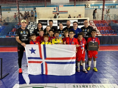 Grande festa marca o encerramento da Taça Carolina Calçados de Futsal Menores 2025
