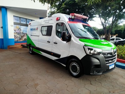 Palotina recebe nova ambulância UTI móvel do Governo do Estado