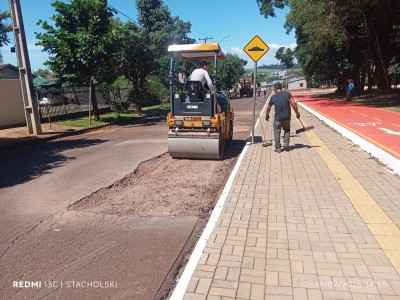 Prefeitura Municipal de Palotina realiza nova etapa de melhorias na pavimentação da Mata Pozzobom