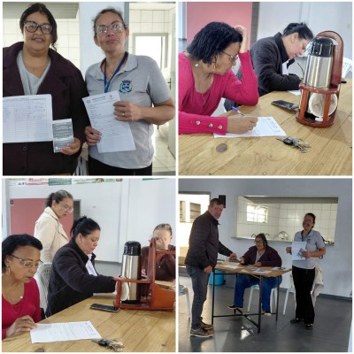 Agentes Comunitárias de Saúde participam de ação durante eleição no Bairro Santa Terezinha 