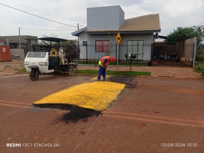 Palotina Implanta Lombadas no Loteamento Cassol para Reforçar a Segurança no Trânsito