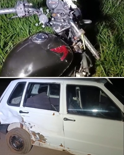 Acidente na PR-182, entre Toledo e Palotina, deixa motociclista ferido