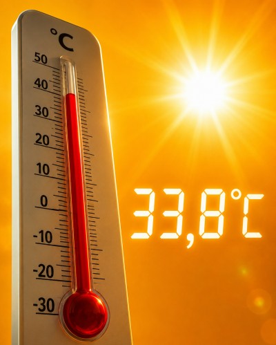 Palotina enfrenta calorão e temperatura se aproxima dos 34°C