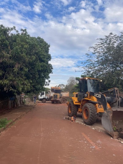 Palotina conclui coleta de galhos e entulhos no distrito de São Camilo