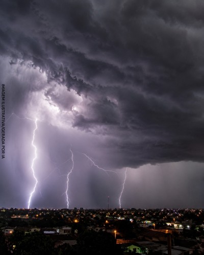 Temporal provoca granizo, falta de energia e estragos em Palotina e cidades do Oeste do Paraná